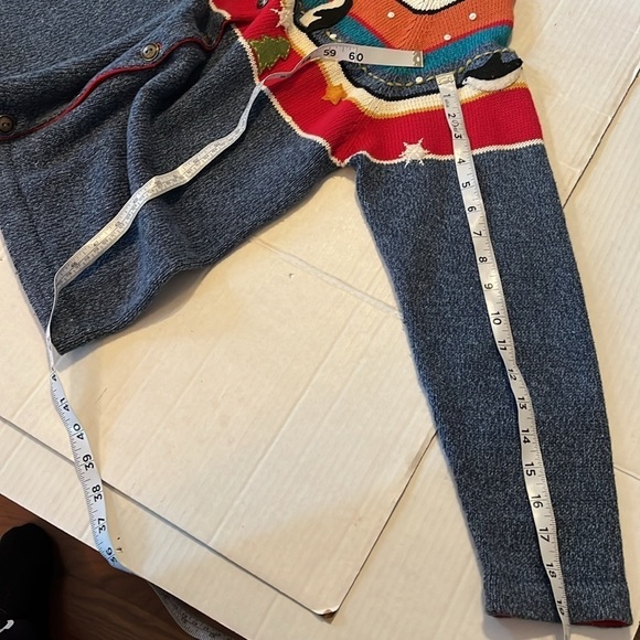 VTG-Susan Bristol-M-Christmas, penguin, embroidered,button-down Cardigan sweater - Picture 13 of 13